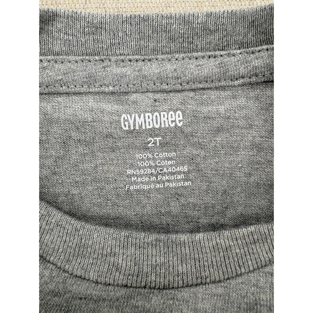 Gymboree Short Sleeve Pocket Grey Top Kids Size 2 T - Picture 6 of 13